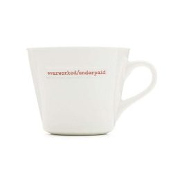 MAKE INTERNATIONAL Mugs & Tasses | Tasse - Overworked/Underpaid