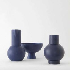 RAAWII Vases / Petits Objects D Co | Raawii - Coupe Str M L 22 Cm - Blue