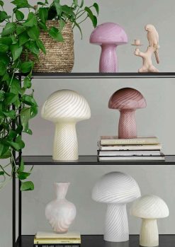 COZY LIVING Luminaires | Lampe Champignon H.23 Cm - Blanc