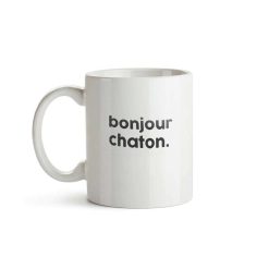 FÉLICIE AUSSI Mugs & Tasses | Mug Message - Bonjour Chaton