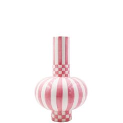 Que Rico Vases / Petits Objects D Co | Vase Gabriel - Squares & Stripes H. 32 Cm