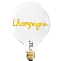 ELEMENTS LIGHTING Ampoules Message | Ampoule Champagne / H 17 Cm