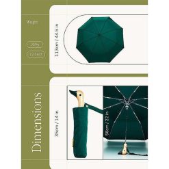 ORIGINAL DUCKHEAD Accessoires (Porte-Cl S, Parapluies) | Parapluie Compact Avec Manche Duck - Forest Green