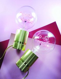 ELEMENTS LIGHTING Ampoules Message | Ampoule La Vie En Rose / H 17 Cm