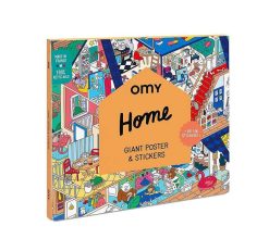 OMY Jeux & Fun | Omy Poster Sticker - Home