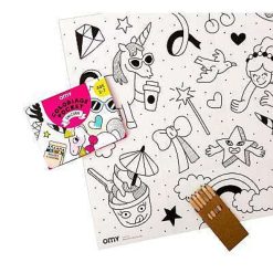 OMY Jouets / Coloriages | Omy Coloriage Pocket - Unicorn