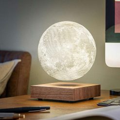 GINGKO Luminaires | Lampe Smart Moon - Bois Noyer