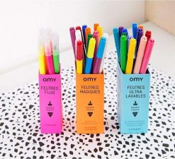 OMY Jouets / Coloriages | Omy Bo Te De 9 Feutres Fluo