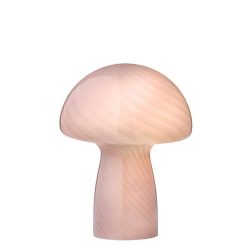 COZY LIVING Luminaires | Lampe Champignon H.23 Cm - Vieux Rose