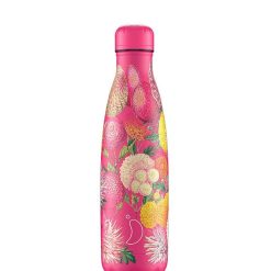 CHILLY S Bouteilles, Carafes | Chilly'S Bouteille Isotherme 500 Ml - Floral Pink Pompoms