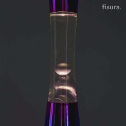 FISURA Luminaires | Lava Lampe H.40Cm - Violet Base Tie & Dye