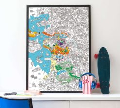 OMY Jeux & Fun | Poster G Ant Colorier - Marseille