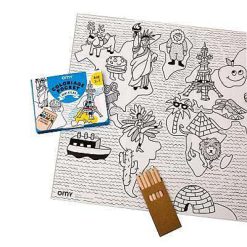 OMY Jouets / Coloriages | Omy Coloriage Pocket - Mini Atlas