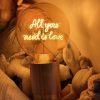 ELEMENTS LIGHTING Ampoules Message | Ampoule All You Need Is Love / H 17 Cm