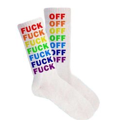 FISURA Homewear (Chaussettes, Chaussons...) | Chaussettes Homme - Fuck Off Multicolore