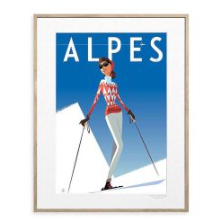 IMAGE REPUBLIC D Co Murale / Cadres / Affiches | Affiche Monsieur Z - Alpes Fille Rouge