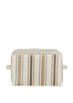 BENSIMON Mobilier / Rangements | Bensimon House Case Coton Rayures - Camel