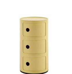 KARTELL Mobilier / Rangements | Kartell Rangement Componibili Bio 3 Tiroirs - Jaune