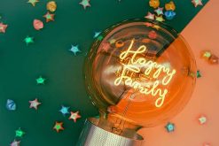 ELEMENTS LIGHTING Ampoules Message | Ampoule Happy Family / H 17 Cm