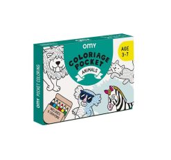 OMY Jouets / Coloriages | Omy Coloriage Pocket - Animals