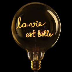 ELEMENTS LIGHTING Ampoules Message | Ampoule La Vie Est Belle / H 17 Cm