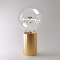 ELEMENTS LIGHTING Ampoules Message | Ampoule Champagne Pour Socle Portable / H 17 Cm