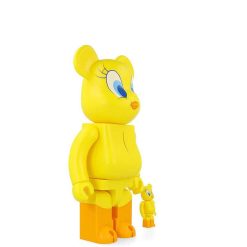 ARTOYZ Vases / Petits Objects D Co | Bearbrick 400%+100% Looney Tunes Tweety - H 28Cm + 7 Cm