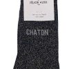 FÉLICIE AUSSI Homewear (Chaussettes, Chaussons...) | Chaussettes Paillettes - Chaton 36/40 Noir