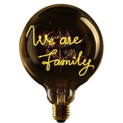 ELEMENTS LIGHTING Ampoules Message | Ampoule We Are Family / H 17 Cm