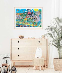 OMY Jeux & Fun | Omy Poster Sticker - Dinos