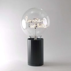 ELEMENTS LIGHTING Ampoules Message | Ampoule La Vie Est Belle Pour Socle Portable / H 17 Cm