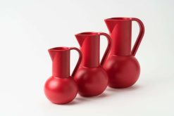 RAAWII Vases / Petits Objects D Co | Raawii - Carafe Str M L H 28 Cm - Rouge Salsa