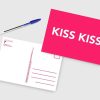 PIED DE POULE F Tes & Anniversaires | Carte A5 - Kiss Kiss