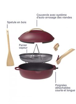 COOKUT Ustensiles De Cuisine | Cookut Po Le La Fabuleuse 28 Cm - Rubis