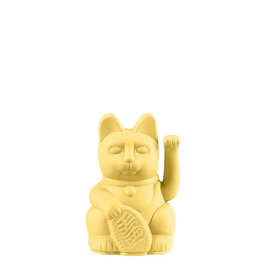 DONKEY PRODUCTS Vases / Petits Objects D Co | Mini Lucky Cat - Jaune Pastel