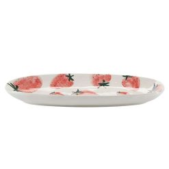 COZY LIVING Assiettes & Plats | Assiette Longue Motif Fraises