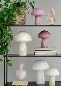 COZY LIVING Luminaires | Lampe Champignon H.32 Cm - Blanc