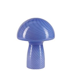 COZY LIVING Luminaires | Lampe Champignon H.23 Cm - Bleu