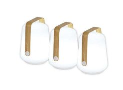 FERMOB Luminaires | Fermob Set De 3 Mini Lampes Rechargeables - Bamboo