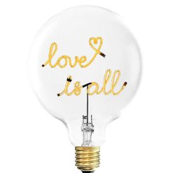 ELEMENTS LIGHTING Ampoules Message | Ampoule Love Is All / H 17 Cm