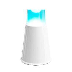 FISURA Luminaires | Lava Lampe H.40Cm - Bleu Base Blanche