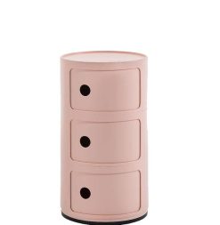 KARTELL Mobilier / Rangements | Kartell Rangement Componibili Bio 3 Tiroirs - Rose