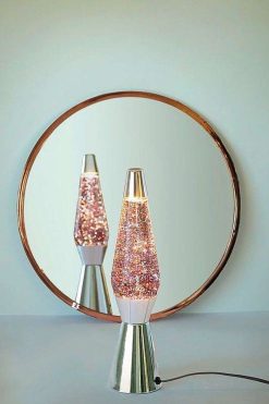 FISURA Luminaires | Lava Lampe H.40Cm - Glitter & Pink