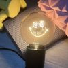 ELEMENTS LIGHTING Ampoules Message | Ampoule Smiley Confused / H 17 Cm