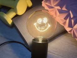 ELEMENTS LIGHTING Ampoules Message | Ampoule Smiley Confused / H 17 Cm