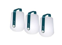 FERMOB Luminaires | Fermob Set De 3 Mini Lampes Rechargeables - Bleu Acapulco