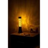 FISURA Luminaires | Mini Lava Lampe H.31 Cm - Paillettes Dor Es Base Noire