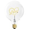 ELEMENTS LIGHTING Ampoules Message | Ampoule Love Ambre / H 17 Cm