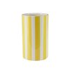 COZY LIVING Vases / Petits Objects D Co | Vase Stripes H.15 Cm - Jaune