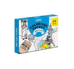 OMY Jouets / Coloriages | Omy Coloriage Pocket - Mini Atlas